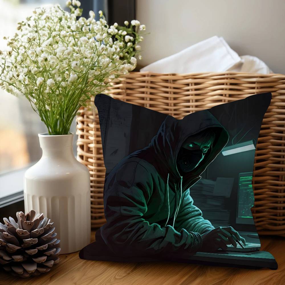 H-Hacker Windshield Pillow Cover Sofa Cushion Cover Home Room Decoration Children Gift