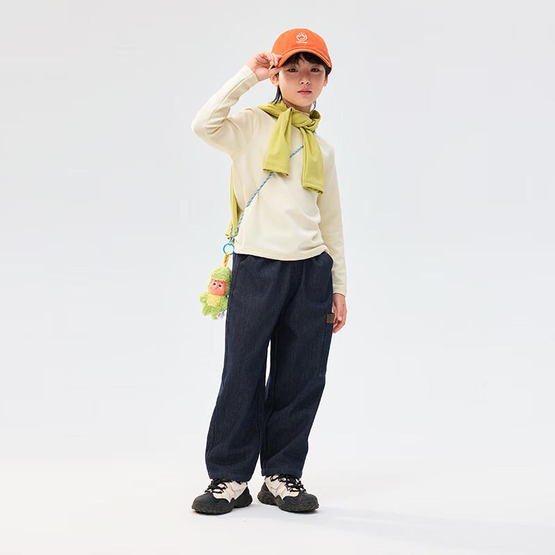 EBAER Kids  Winter Fleece-Lined Denim Jeans 140