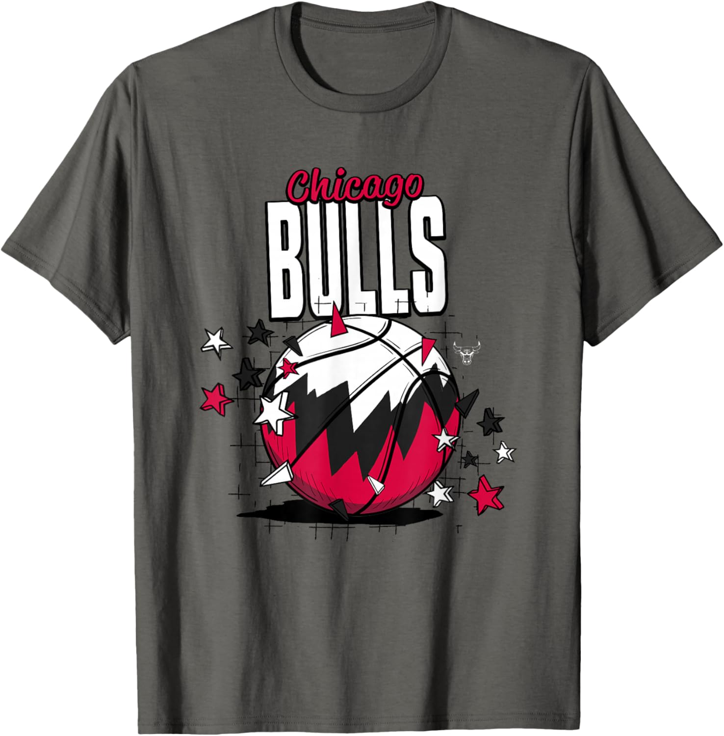 NBA Chicago Bulls Basketball Doodle Stars T-Shirt S разноцветный