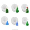Weihnachtsbaumform Silikon Ton Seifenform DIY Schokolade Fondant Kuchen Dekoration S19 20 Dropship