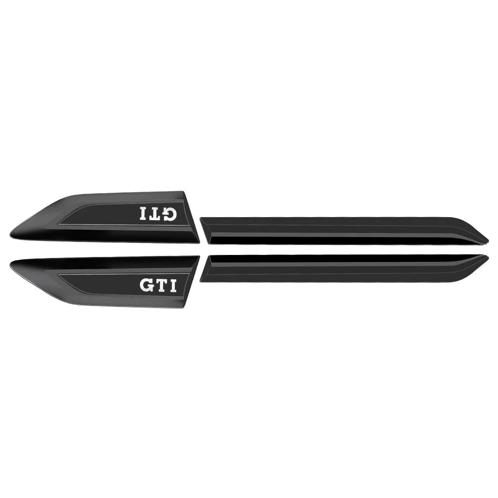 2 st ABS GTI 4 Motion R RLINE Bokstav Bilskärm Sidovinge Emblem Badge Klistermärken För VW Volkswagen Tiguan L 2017 Auto Refit D