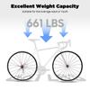 700C Road Bike Wheelset, Front Rear Wheels, 20/24 Spokes, C/V Brake Compatible, 300kg Load Capacity, Red Hub Cycling Wheels