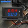 1Pcs Red Blue LED Display Digital Voltmeter Ammeter  Electromobile Motorcycle Car