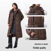 Qiurengang Women's 2025 Winter Hooded Long Down Jacket Y309168Y