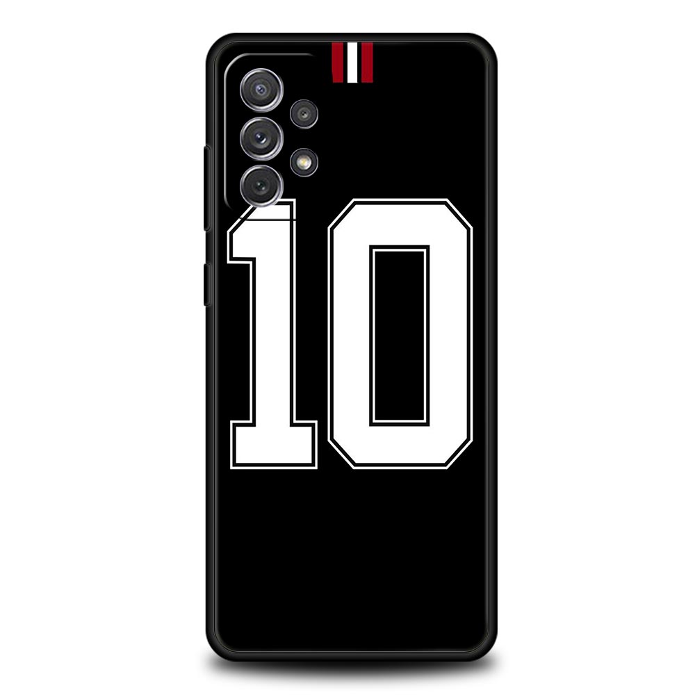 Football 10 Player Phone Case for Samsung Galaxy A55 A35 A17 A07 A15 A13 A25 A51 A71 A72 A73 A32 A52 A52S A41 5G Soft TPU Shell