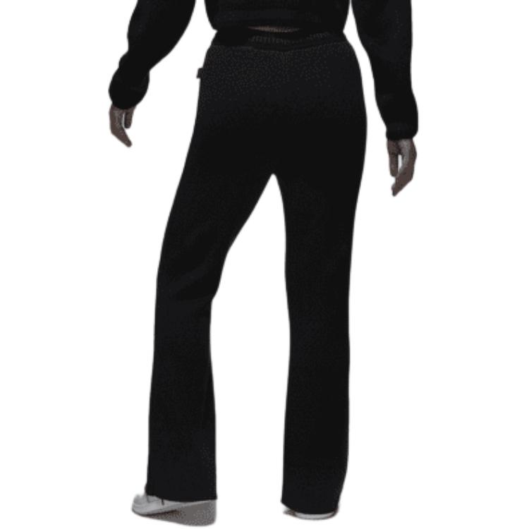 Jordan Air Simple Letter Soft Comfortable Knitted Sports Pants Women Bottoms Black FZ4202-010