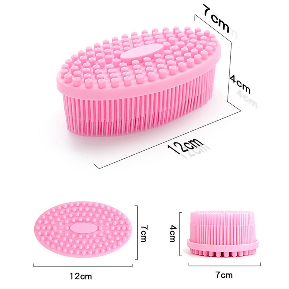 

Ultra Soft Gel Massage Brush for Bath & Shower - Gentle Touch Shampoo & Cleaning Brush
