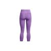 Under Armour Solid High-Waisted Slim Fit Nine-Point Sports Pants Women Bottoms Purple 1382525-560