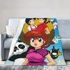 Anime Ranma And Akane Tendo Blanket Fleece Spring Autumn  Portable Super Soft Throw Blankets for Sofa Travel Bedspread