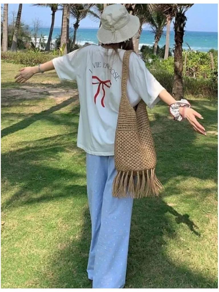 Dopamine Polka Dot Wide-Leg Pants - Women's Spring/Autumn 2025: New High-Waisted, Slimming, Draped, Casual Yamamoto Style