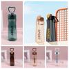 Bounce Lid Sports Water Bottle with Straw Large Capacity Sports Kettle  Primary School Students