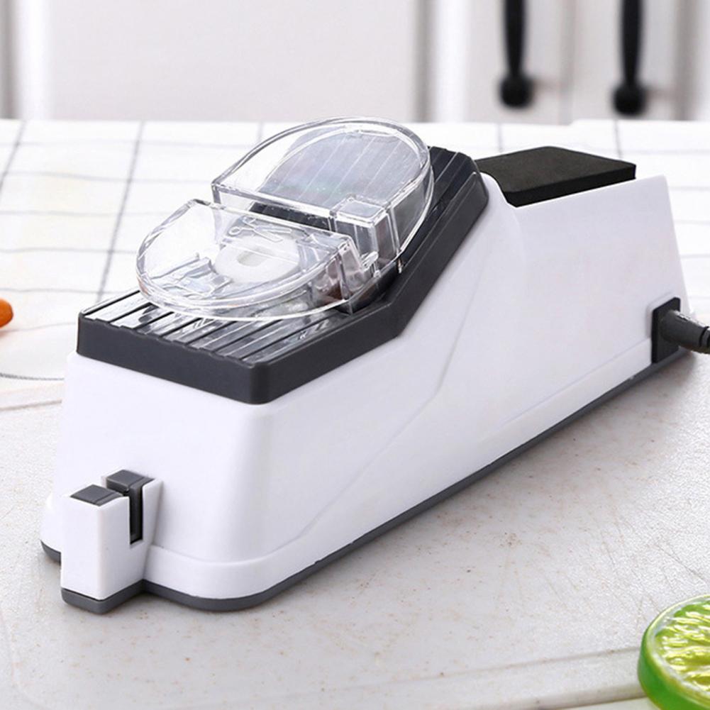 Electric Knife Sharpener Non-slip Base Easy To Clean USB Powered Multifunctional Knife Sharpener