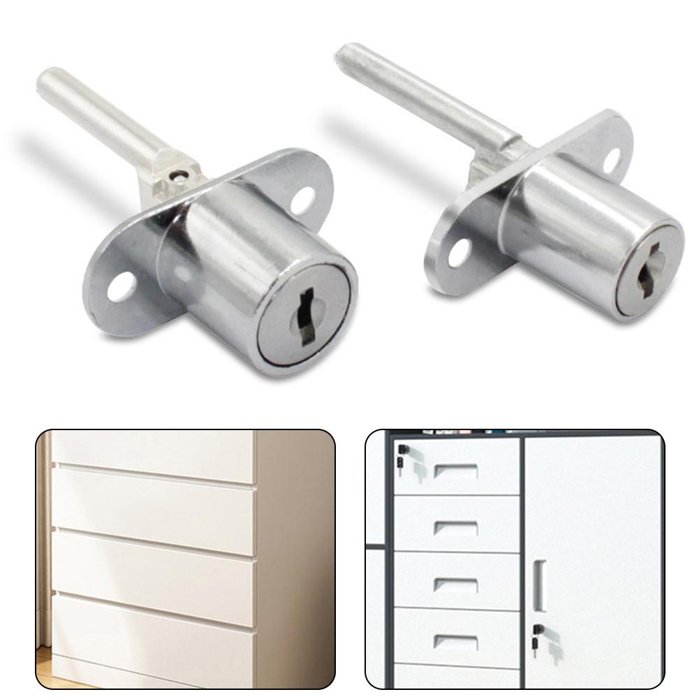 1PCS Cam Cylinder Triple Lock Desk Cabinet Drawer Lock Furniture Hardware Office Desk Lock Cylinder Zinc Alloy Safety Lock