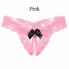 Fashion Lace Open Thongs G-string Panties Knickers Lingerie Underwear Lace Open Micro Bandage Thongs Briefs Crotchles T-back