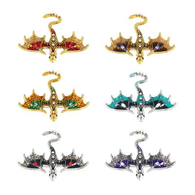 Personalized Animal Brooch Vintage Oil Dripping Dragon Accessories Brooch Pin