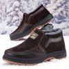 Men's cotton shoes fleece thickened non-slip soft-soled thermal cotton shoes casual shoes