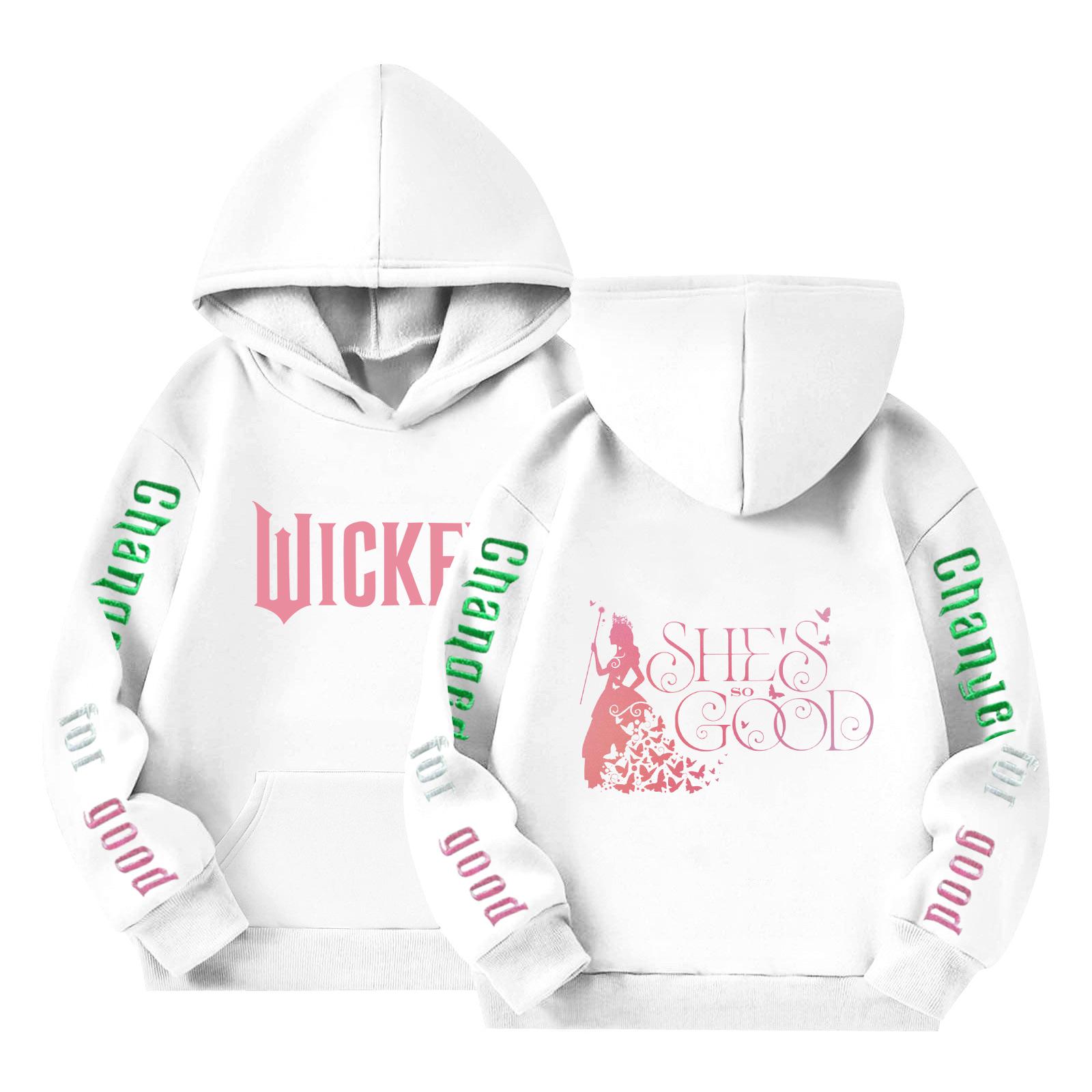 

Детский пуловер с длинным рукавом, свободного кроя, с принтом букв, капюшоном на шнурке 110 белый