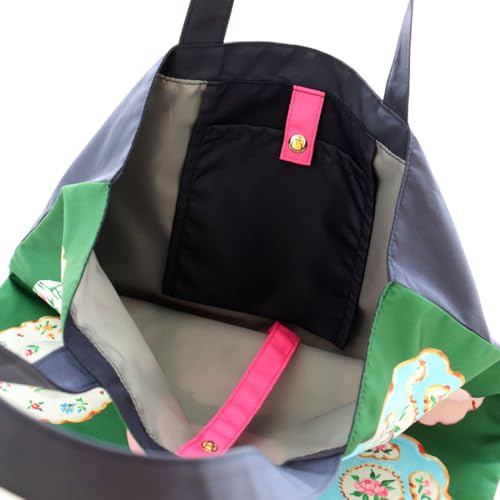 [PAUL&JOE ACCESSOIRES] Paul & Joe Eco Bag/My Bag Museum Collection Plate Art (Green, Women's, Paul & Joe Cat Motif, 001118-0001-01)