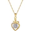 Love Rose Luxury Temperament Full Zirconium Necklace Women'S Fashion Trend Collarbone Chain Manufacturer