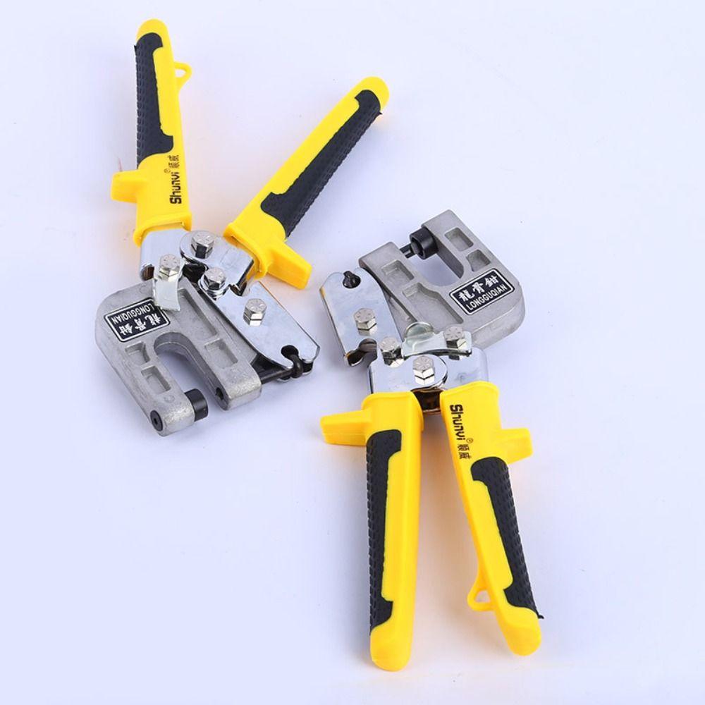 Yellow Metal Stud Crimper Tool 10 Inch Stud Punching Pliers Plaster Tool  Maintenance Engineering