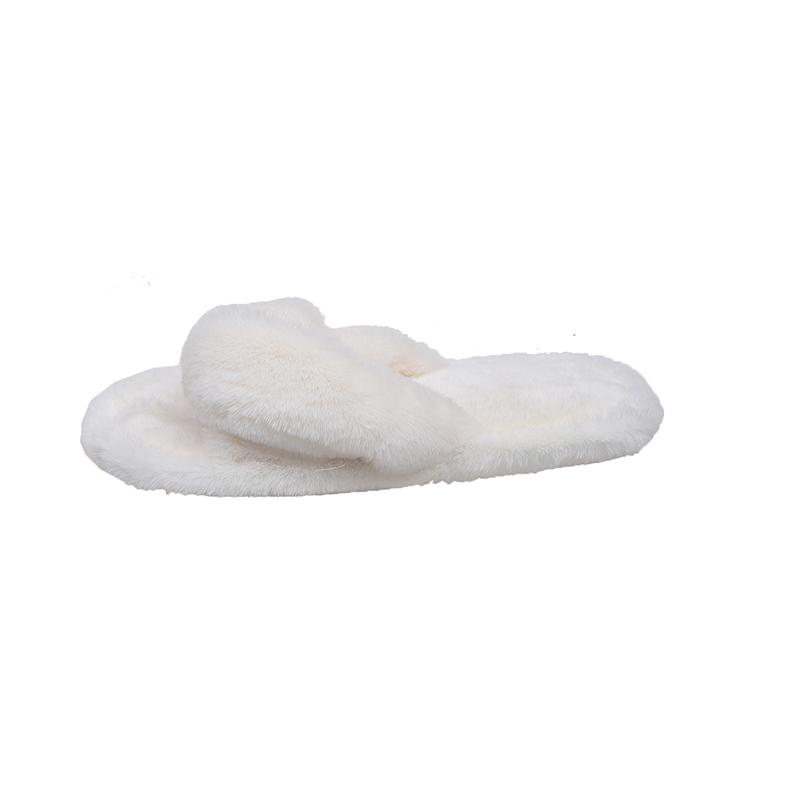 Fashion 2025 New Women’s Fur Slippers Indoor Furry Fuzzy Open Toe Shoes Home Cozy Warm Slides Double Straps Slipper Soft Sole Non Slip