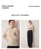 Autumn/Winter Women's Striped 100% Cashmere Round Neck Slim Knit Sweater