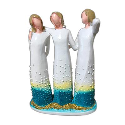 Three Women's Resin Craft Decorations Creative Gifts for Home Desktop Bedroom Decoration Festival Commemorative Gifts