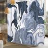 Marble Texture Shower Curtain Abstract Fluid Art Print Waterproof Bath Curtain Bathroom Decor Multiple Color Polyester With Hook