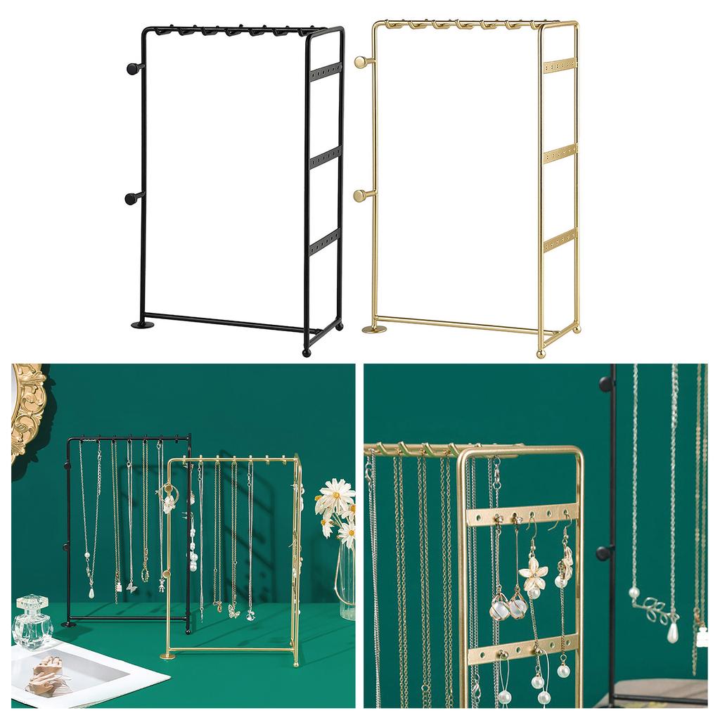 Multipurpose Jewelry Display Stand Durable Iron Rack for Organizing Showcasing Earring Rack Jewelry Collection Display