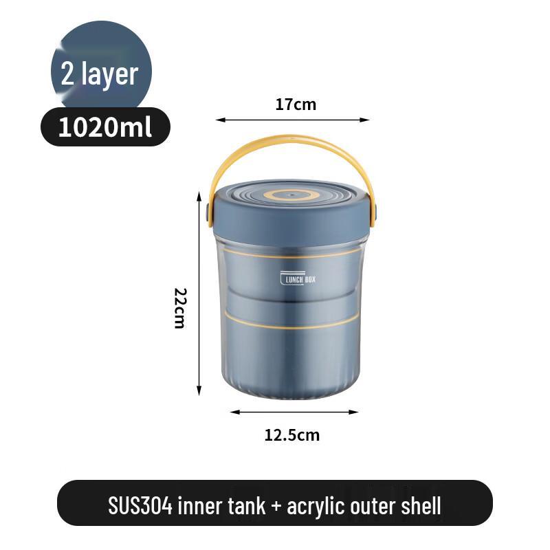 ZISIZ 304 Stainless Steel Insulated Lunch Box