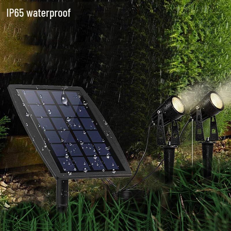 Solar-Gartenhof-Scheinwerfer - Outdoor-Landschafts- und Rasendekorationsleuchten