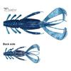 4Pcs 10CM/10G Soft Crayfish Lure with Sequins Realistic PVC Bionic Artificial Shrimp Bait Freshwater Saltwater Bass Trout Fishing Accessories