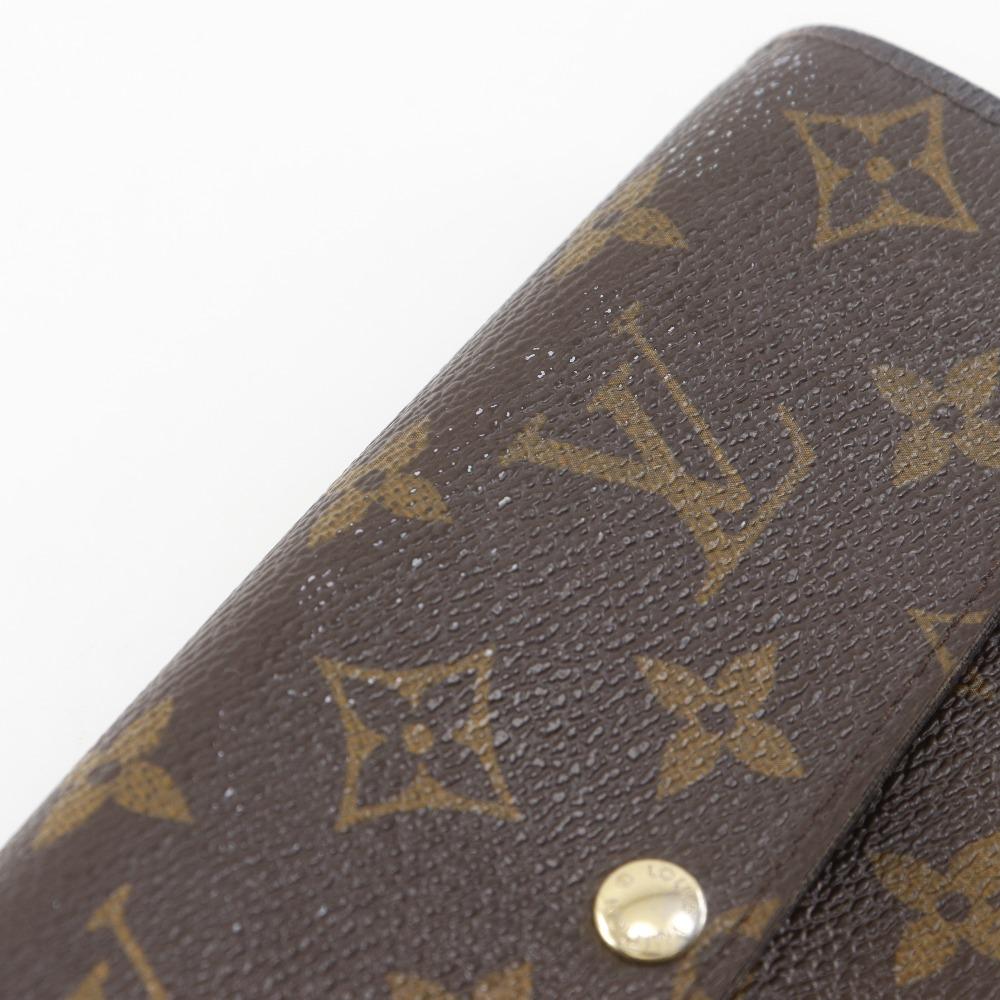 LOUIS VUITTON Portefeiulle Sarah Purse M61734 Brown Monogram canvas unisex Used