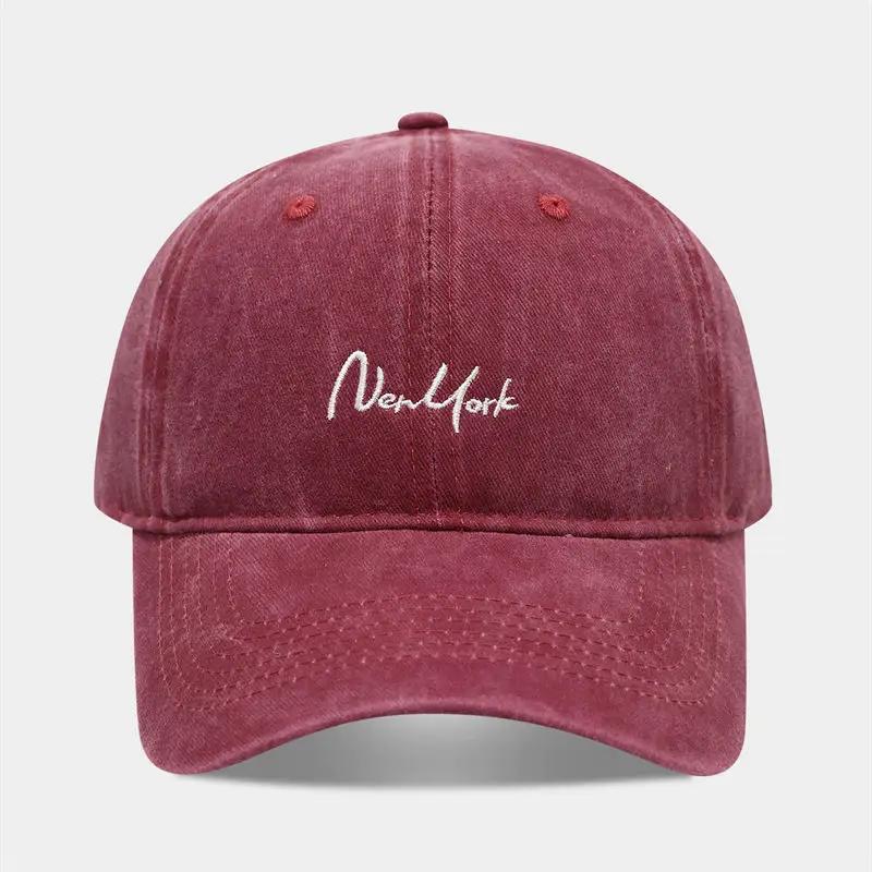 

LDSLYJR Four Seasons Cotton Letter Casquette Baseball Cap Adjustable Outdoor Snapback Hats for Men and Women 131 56-60cm adjustable красный