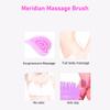 Body Meridian Massage Brush Dissolving Nodules Lymphatic Drainage Silicone Breast Slimming Brush