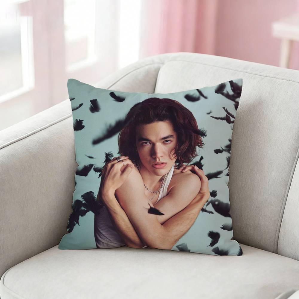 CConan Gray Wishbone Pillow Case Pattern Printed Pillowcase For Living Room Sofa Cushion Cover