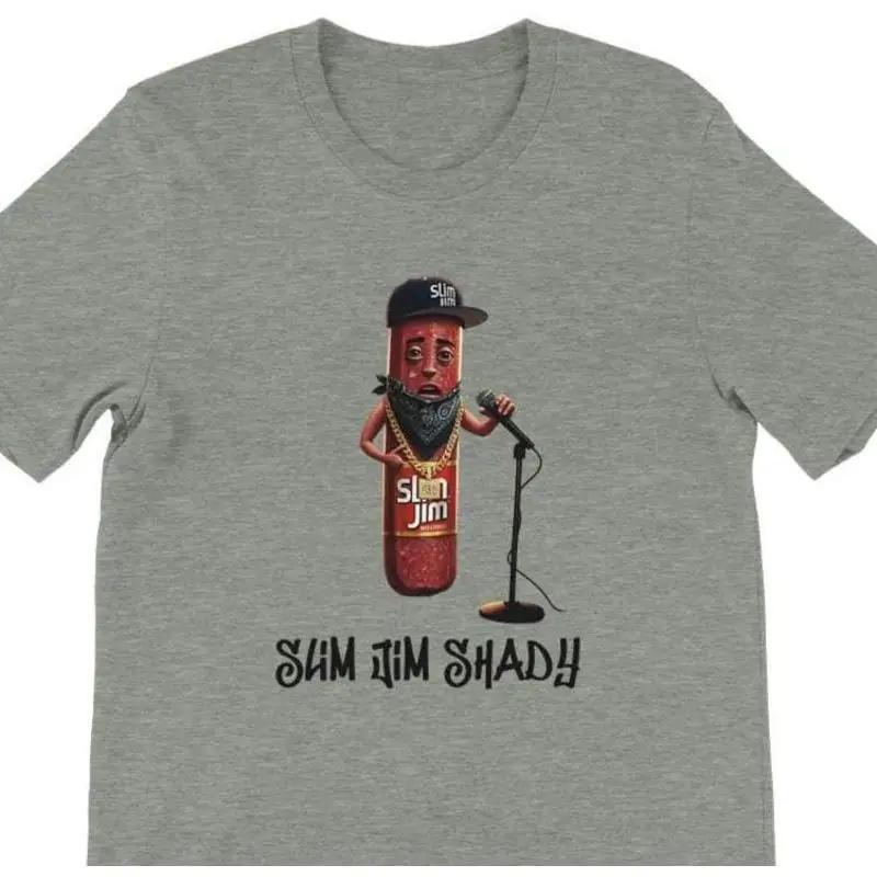 Slim Jim Shady Funny T Shirt Hilarious Dj Mashup Cotton