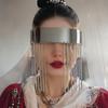 New Future Glasses, Punk Chain Mask, Party Borderless Sunglasses, Fashion DIY Fashion