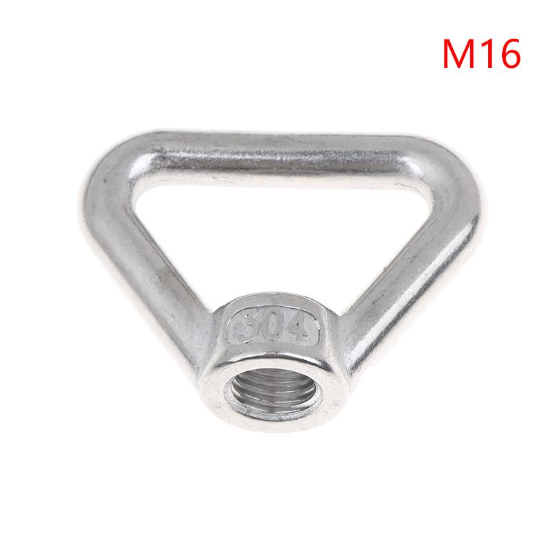 M8 M10 M12 M14 M16 M20 M24 304 Stainless Steel Triangle Lifting Eye Nut Trapezoid Thread Rings Fit For Handle Bolts
