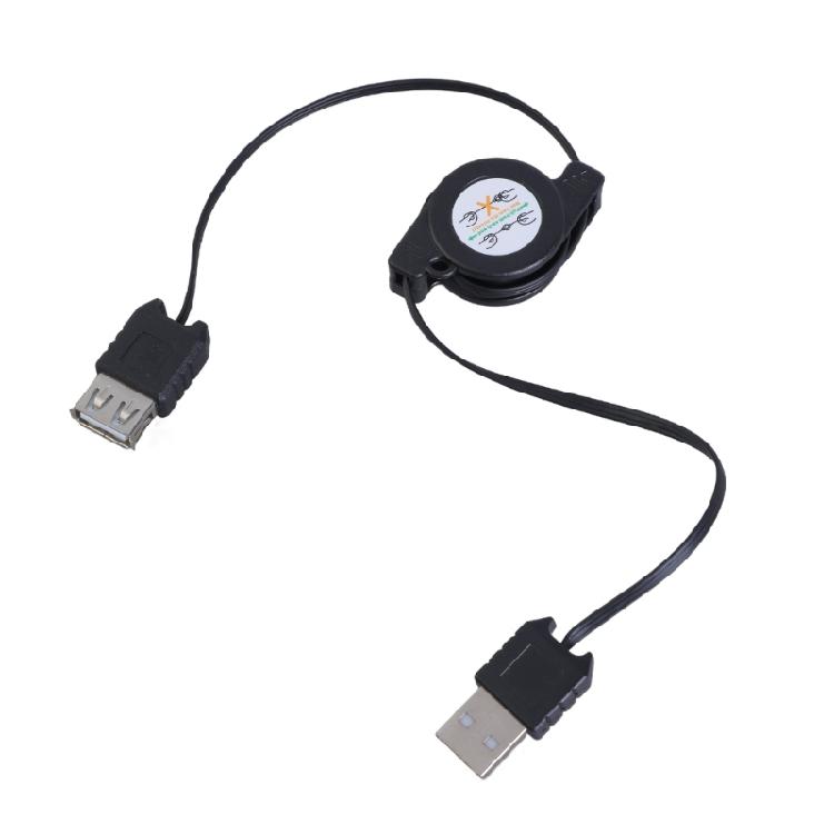 Portable USB 2.0 Male To Female Retractables Data Charging Extendable Cable for Various USB Accessories