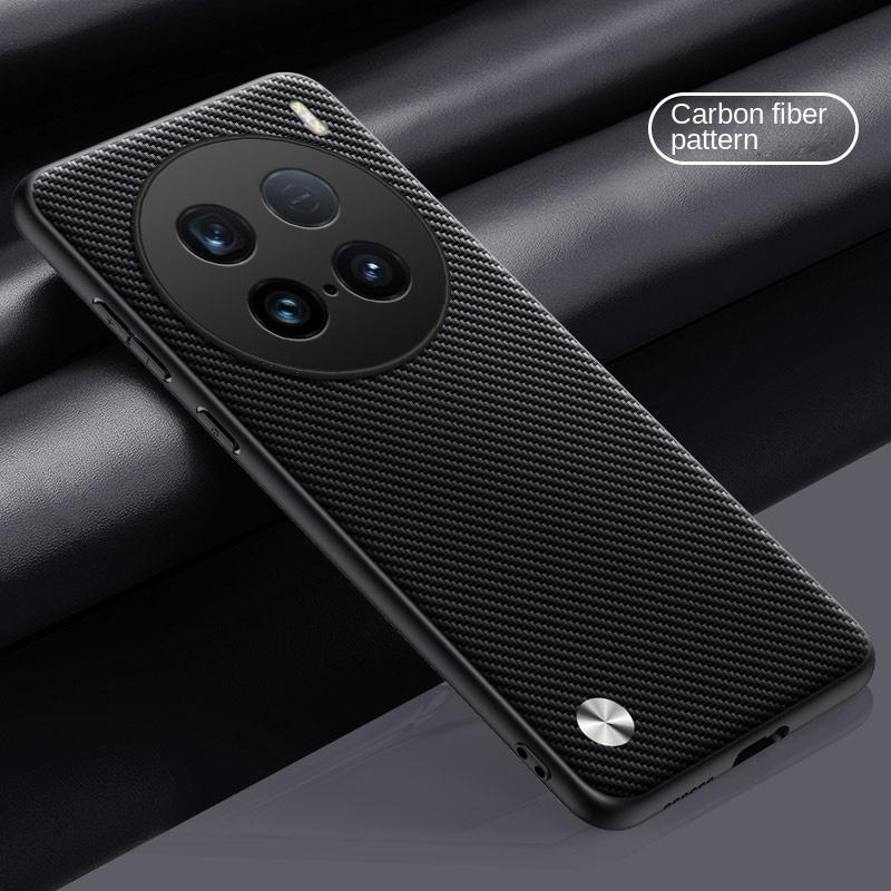 For VIVO X100 Ultra Case Soft Vegan Leather Grain Slim Protective Back Cover Case For VIVO X100 X90 Pro Plus Full Cover Shell