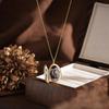 Fashion Customized Name Photo Pendant Necklace Personalized Gold Plated Necklace Valentine's Day Birthday Gift for Your Lover