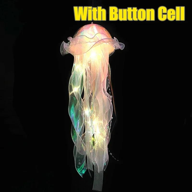 

Лампа в виде медузы, переносная лампа для создания атмосферы в комнате девушки, ночник для спальни, украшение для дома