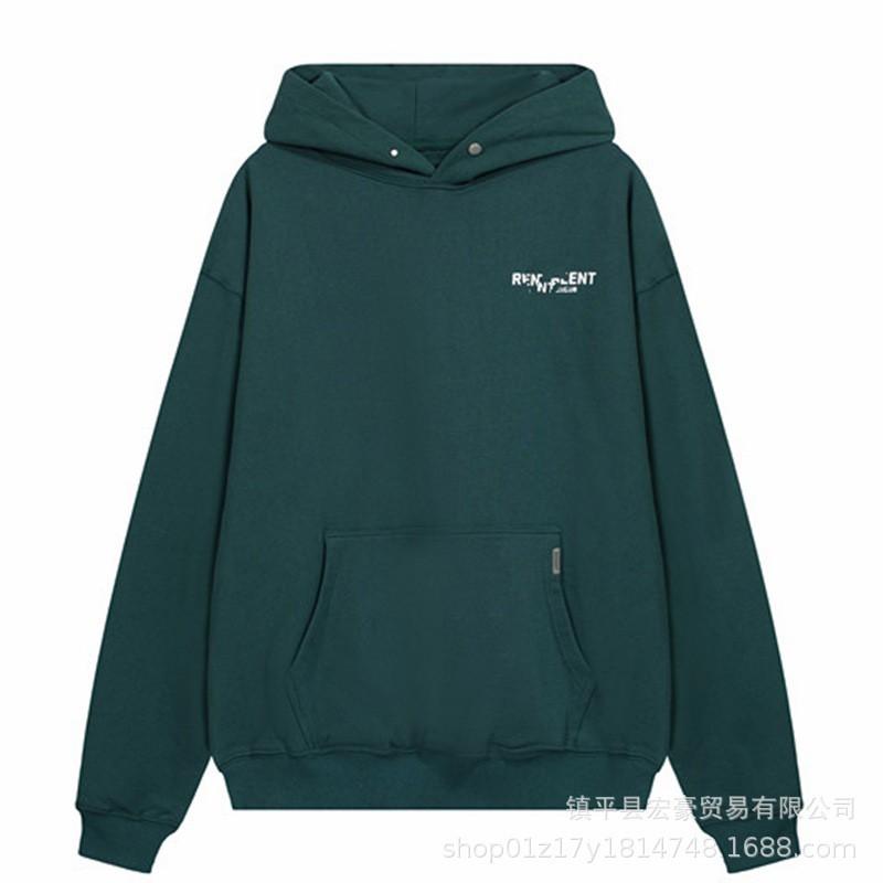 Oversized Cotton Hoodie Men Women Fall Streetwear Letter Print Loose Fit Casual Pullover