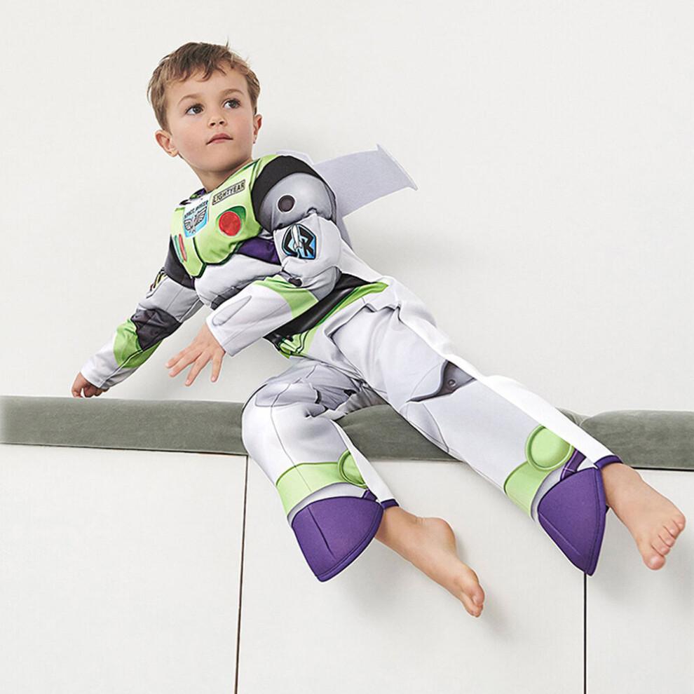 (L (10-12 años)) Disfraz de Halloween Cosplay de Buzz Lightyear de la Gama Espacial para Niños