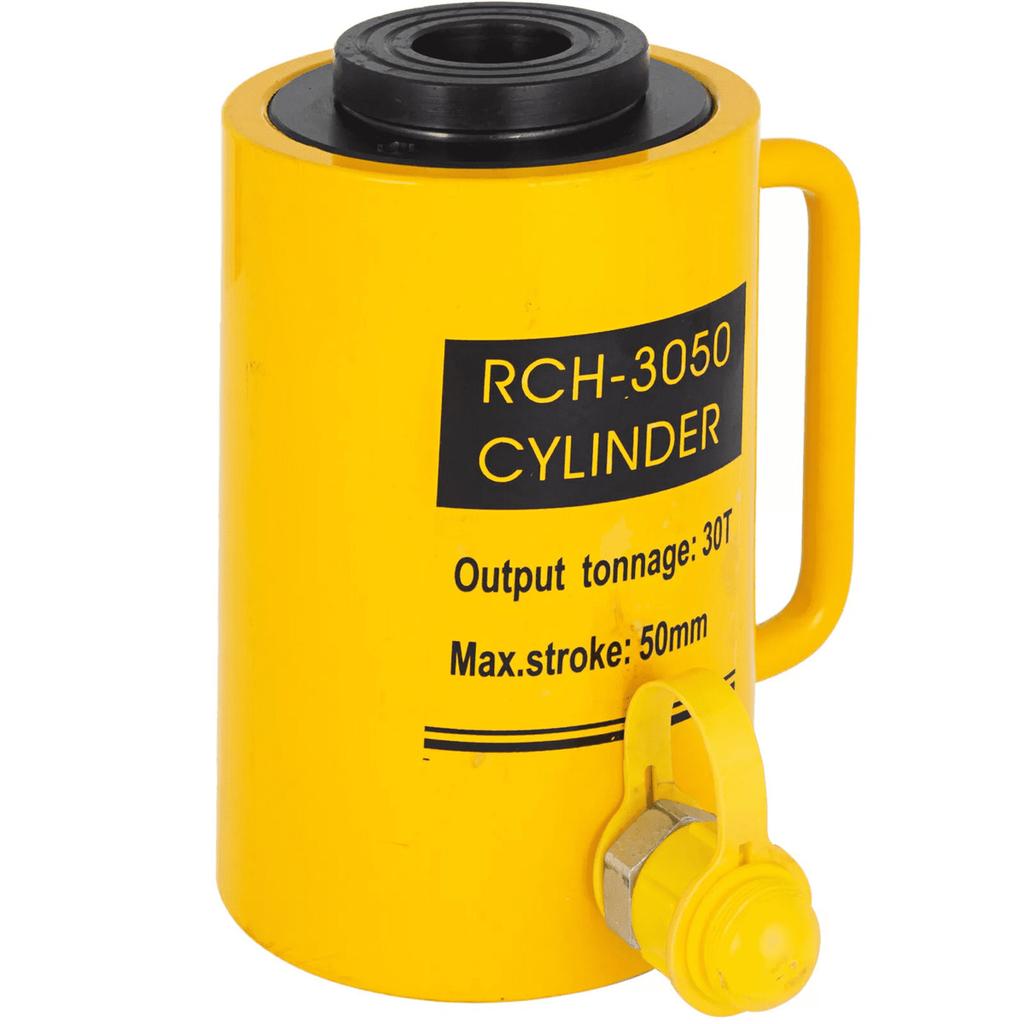 30t 50mm Hollow Plunger Hydraulic Cylinder Jack Heavy Duty 30t/66000lbs Bending