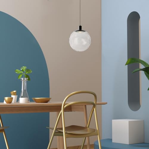 ABOOFAN Globus Lampenschirm Ersatz-Glaskugel-Schirm Dekorativer Kugelschirm Glasballen-Lampenschirm für Deckenleuchten Pendelleuchten Kronleuchter 60-65m