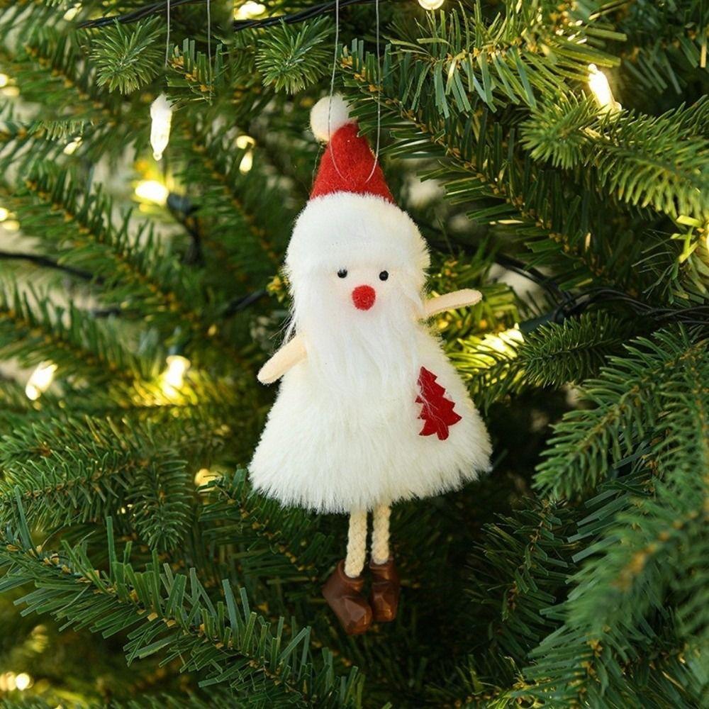 Angel Doll Christmas Plush Doll Elk Pattern Christmas Hanging Doll Christmas Tree Decor