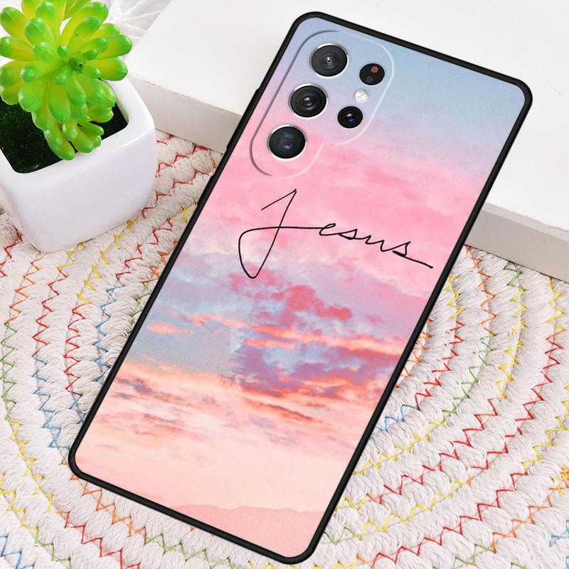 Jesus soft Silicone Phone Case For Samsung Galaxy note 10 pro S26 S25 S24 S23 S22 S21 Plus S25Ultra Capa Cover