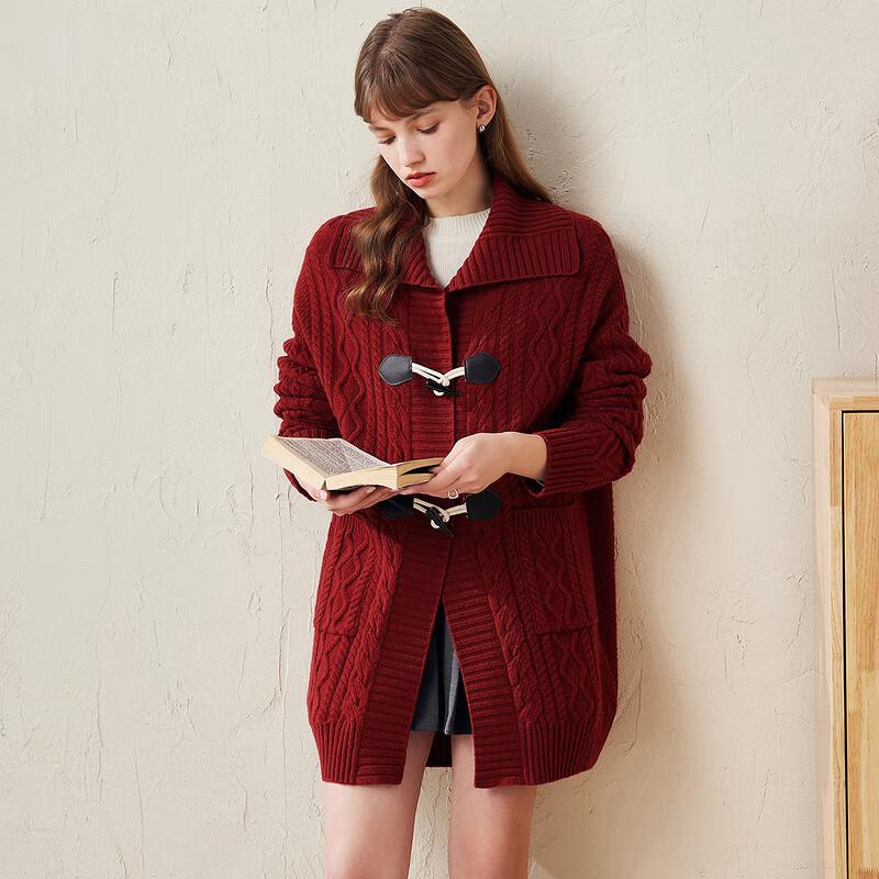 Women's Thickened Wool Knit Cardigan